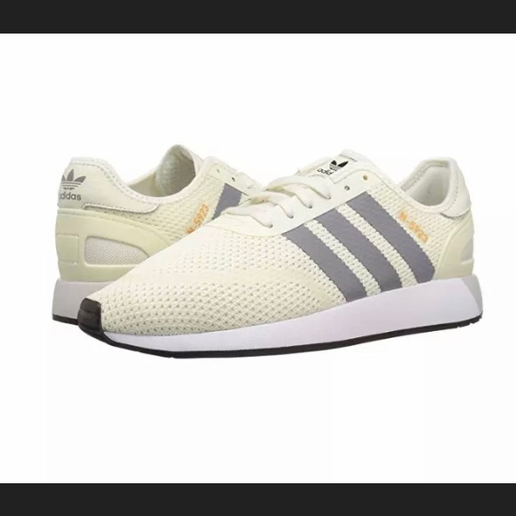 beige athletic shoes